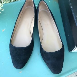 Super cute Talbots black suede flats